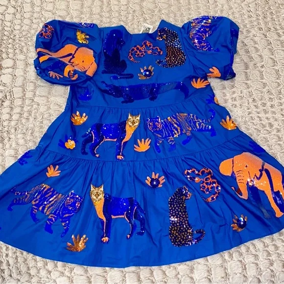 QUEEN OF SPARKLES QOS Animal Icon Dress size xs - Picture 9 of 10